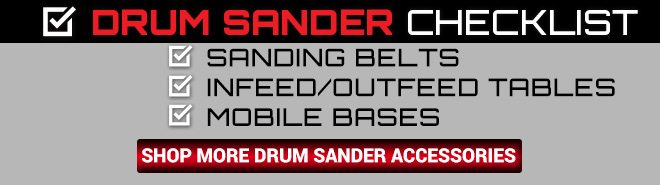 Shop Drum Sander Accessories