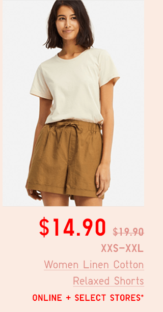 BODY9 - WOMEN LINEN COTTON RELAXED SHORTS