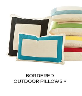 Bordered Outdoor Pillows