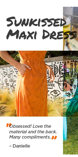 Sunkissed Maxi Dress - Poppy Airy Floral Print