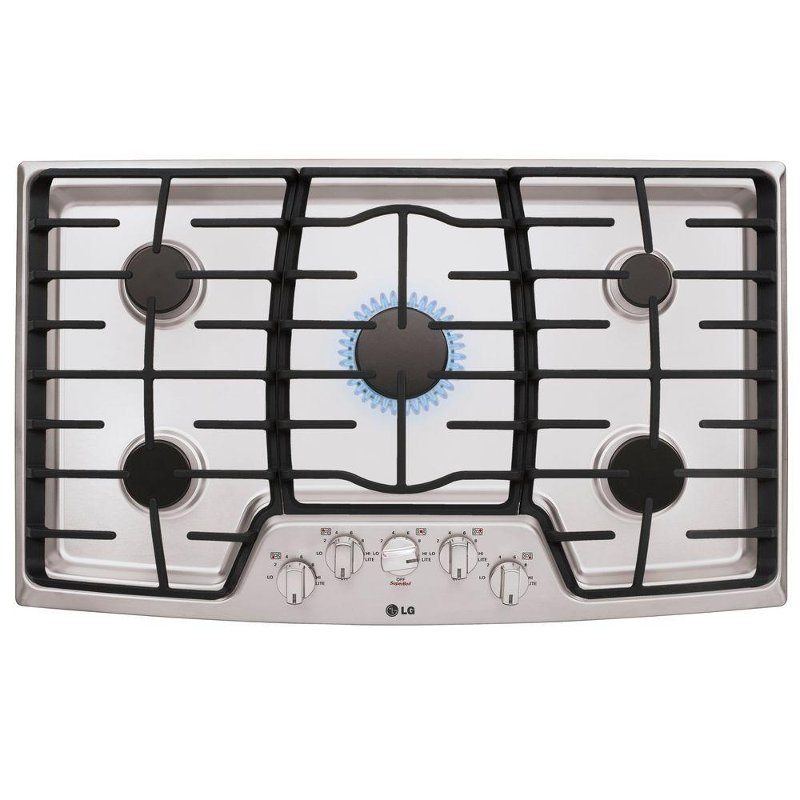 LG 36 Inch Gas Cooktop - Stainless Steel