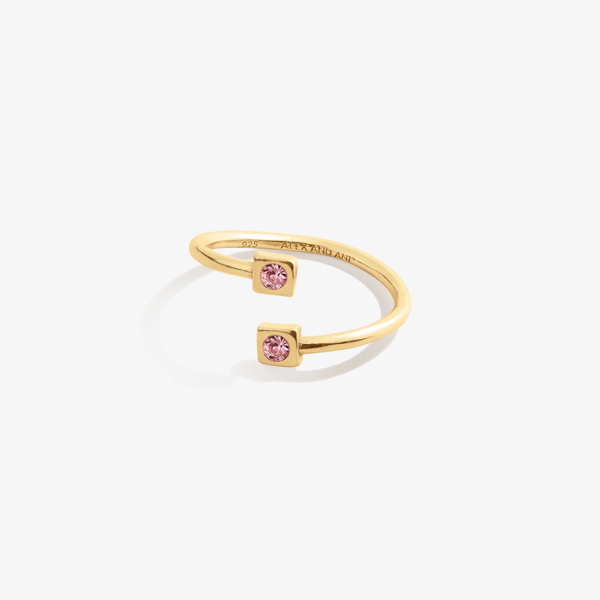 Image of October Birthstone Rose Ring Wrap