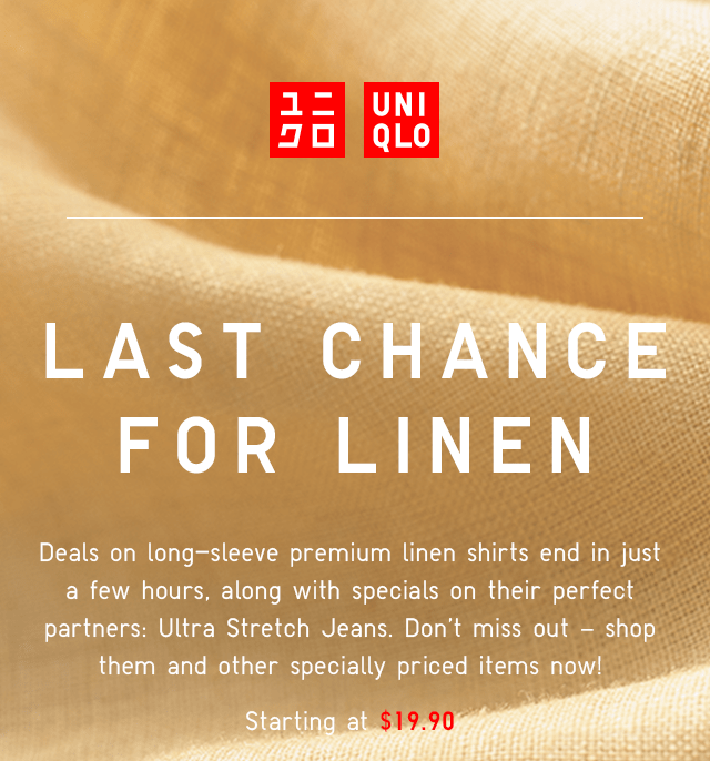 LAST CHANCE FOR LINEN