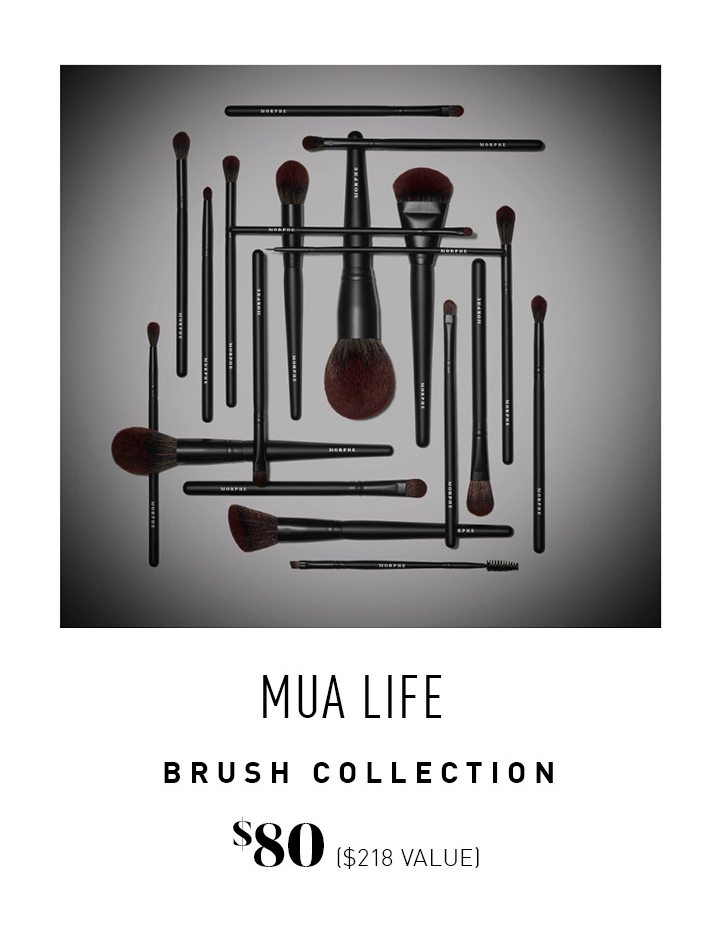 MUA Life Brush Collection $80 ($218 VALUE)