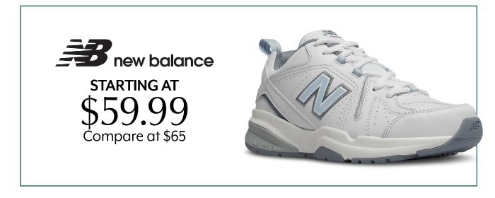 Starting at $59.99 New Balance