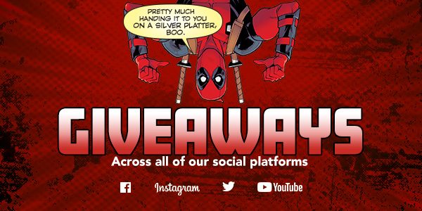GIVEAWAYS Across all of our social platforms