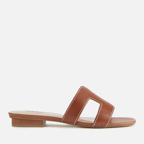 Dune Women's Loupe Leather Mule Sandals