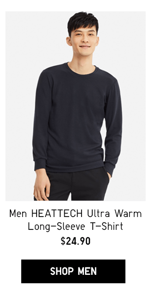 MEN HEATTECH ULTRA WARM LONG-SLEEVE T-SHIRT $24.90