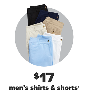 Daily Deals - $17 men's shirts & shorts.