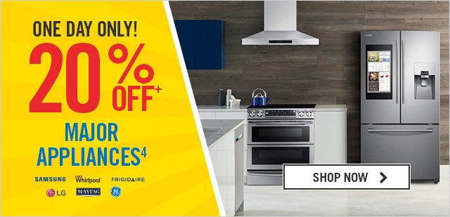 20% Off Major Appliances
