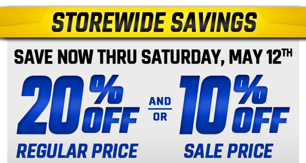 Storewide Savings | Now through Sunday, May 06, 2018 | Save Even More with This Coupon: $10 off Your Purchase of $50 or More