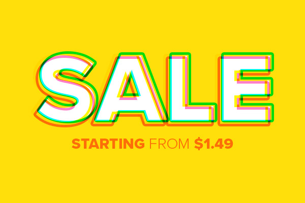 Shop Sale Starting from $1.49