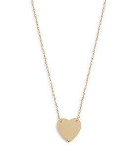 Moon & Meadow 14K Yellow Gold Heart Pendant Necklace, 16-18"