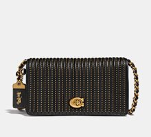 Black Foldover Clutch