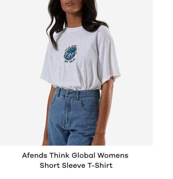 Afends Think Global Womens Short Sleeve T-Shirt