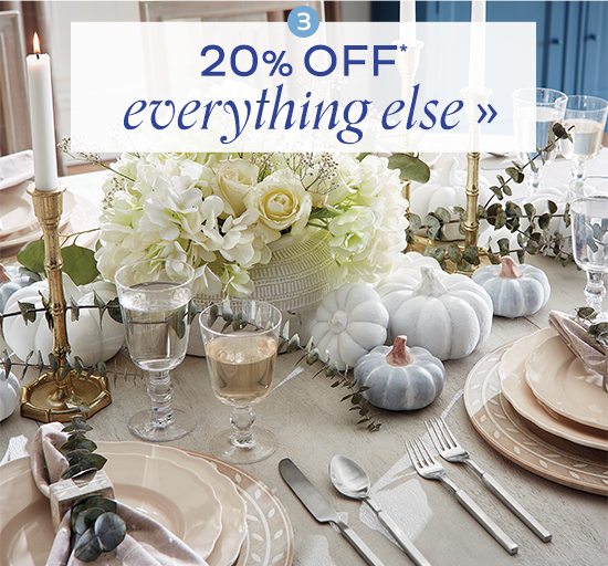 20% Off Everything Else*