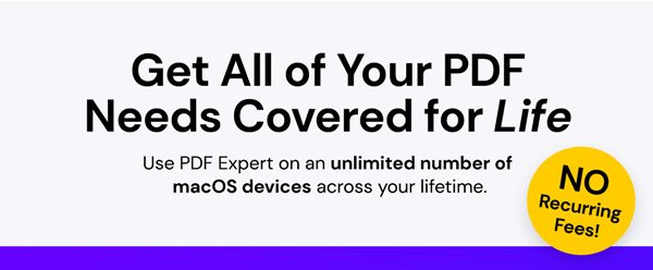 PDF Expert Premium Plan: Lifetime Ownership