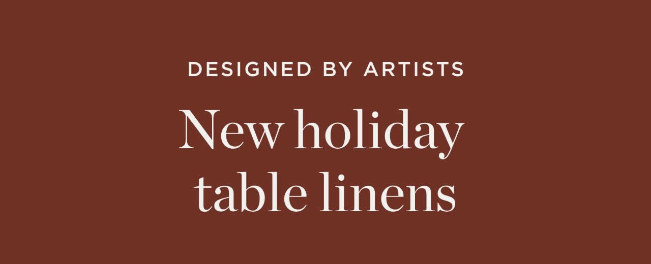 New Holiday Table Linens