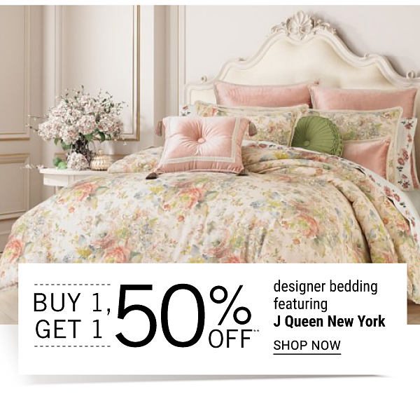 Up to 30% off designer bedding featuring J Queen New York. Shop Now.