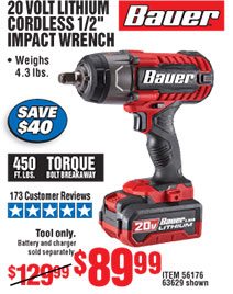 20V Hypermax? Lithium 1/2 in. Impact Wrench - Tool Only 