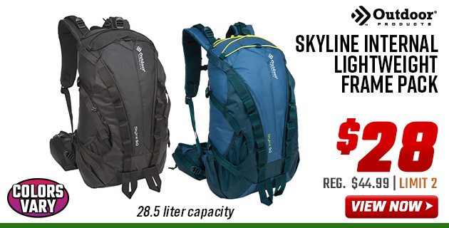 Outdoor Products Skyline Internal Lightweight Frame Pack