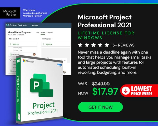 Microsoft Project Professional 2021 for Windows