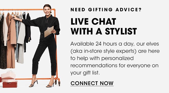 LIVE CHAT WITH A STYLIST