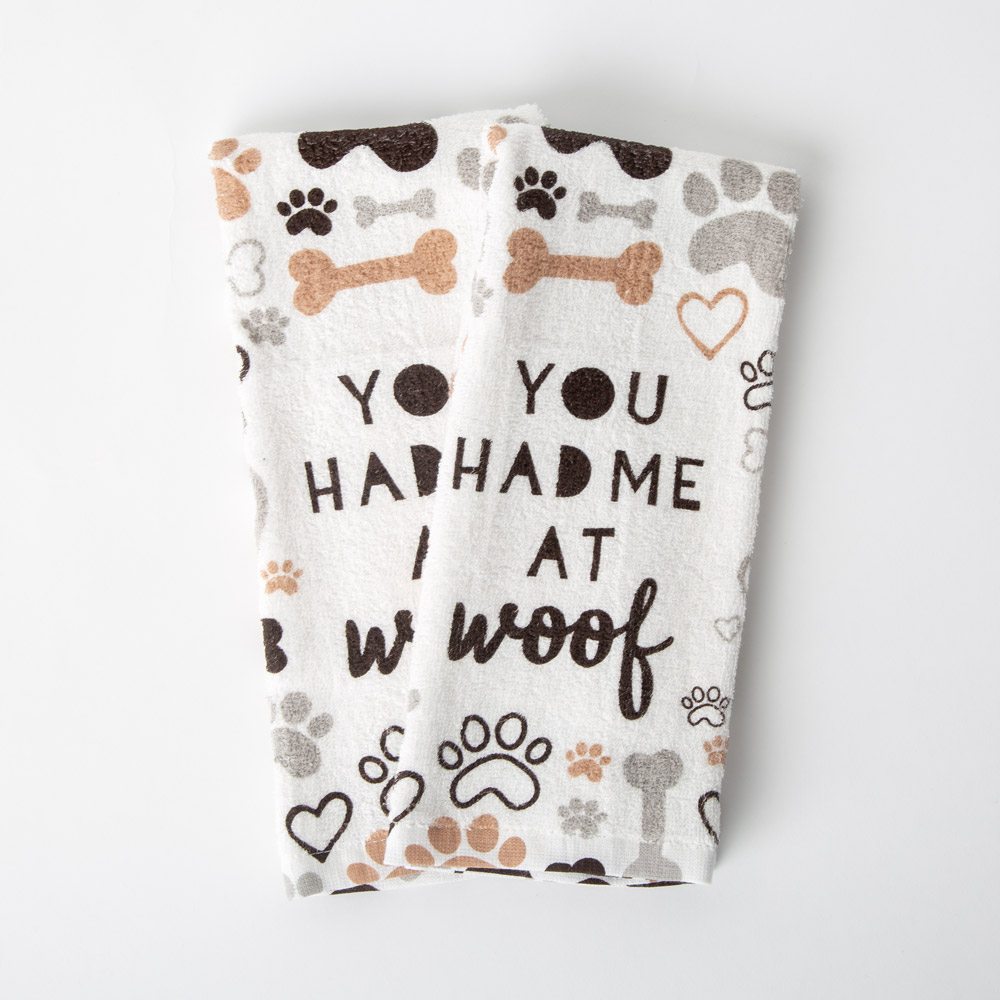 Image of You Had Me At Woof Kitchen Towels (Set of 2) 🇺🇸 Memorial Day Sale- 23% off