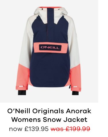 O'Neill Originals Anorak Womens Snow Jacket