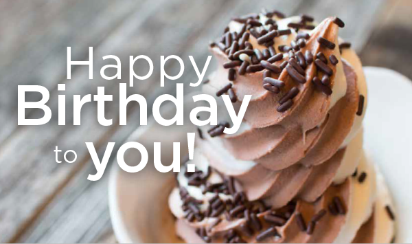 Happy Birthday to you!
