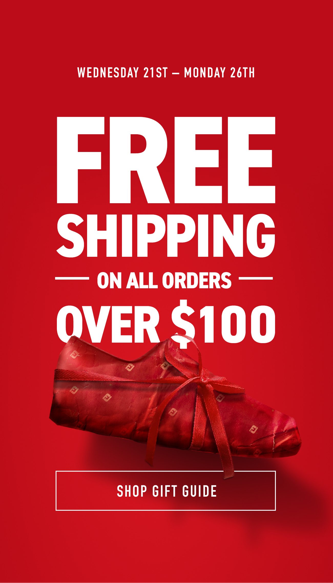 Free Shipping on all orders over $100