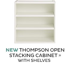 NEW Thompson Open Stacking Cabinet With Shelves