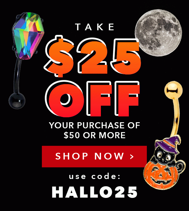 $25 Off your $50 Order - Use code: HALLO25