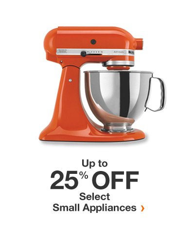 Up to 25% off select small appliances