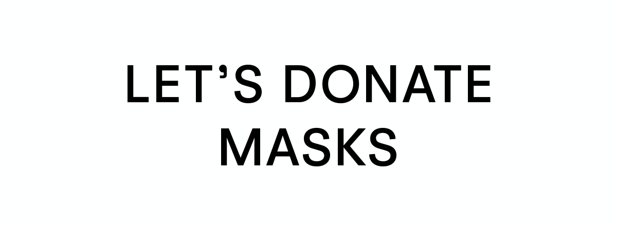 Let's donate masks