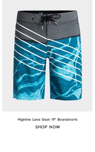 Product 4 - Highline Lava Slash 19 In Boardshorts