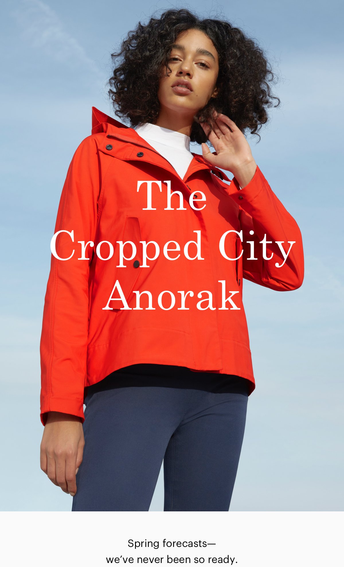 Everlane cropped shop city anorak