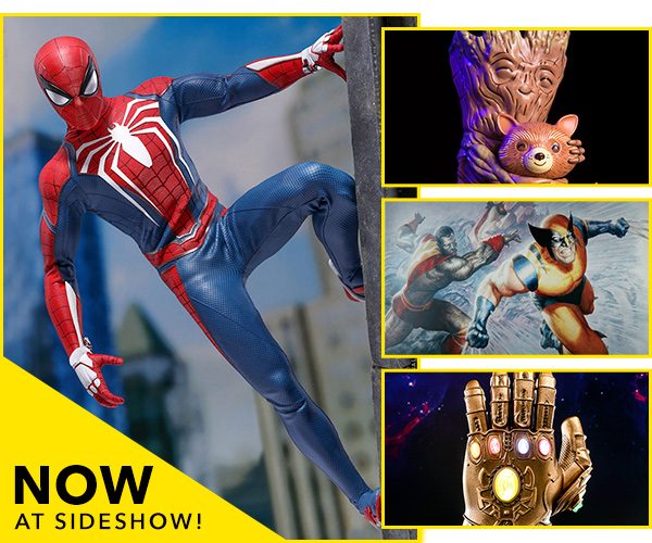 Now At Sideshow - Rocket & Groot, Wolverine, Infinity Gauntlet