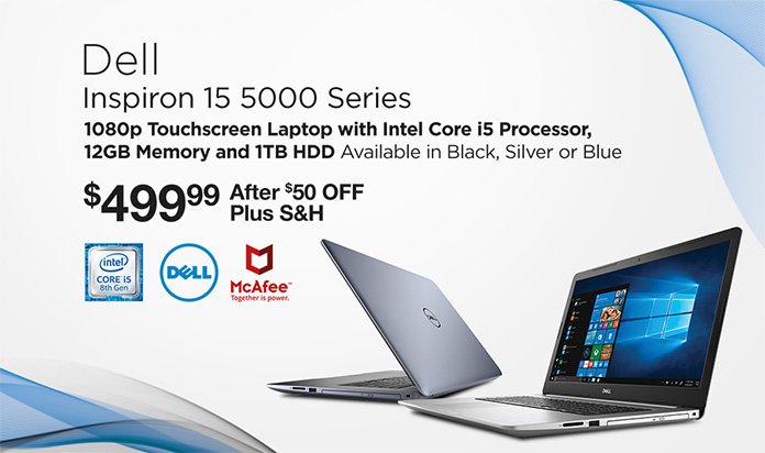 Dell Inspiron 15 5000 Series Touchscreen Laptop