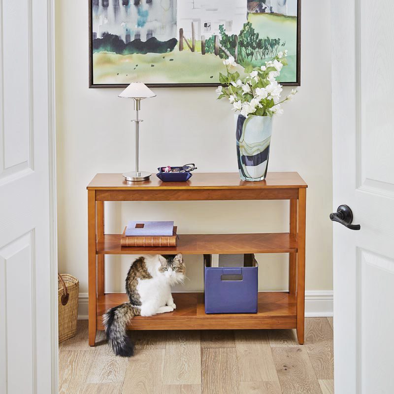 No-Room-for-a-Table Console Table with Shelf
