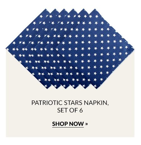 Patriotic Stars Napkin, Set of 6 