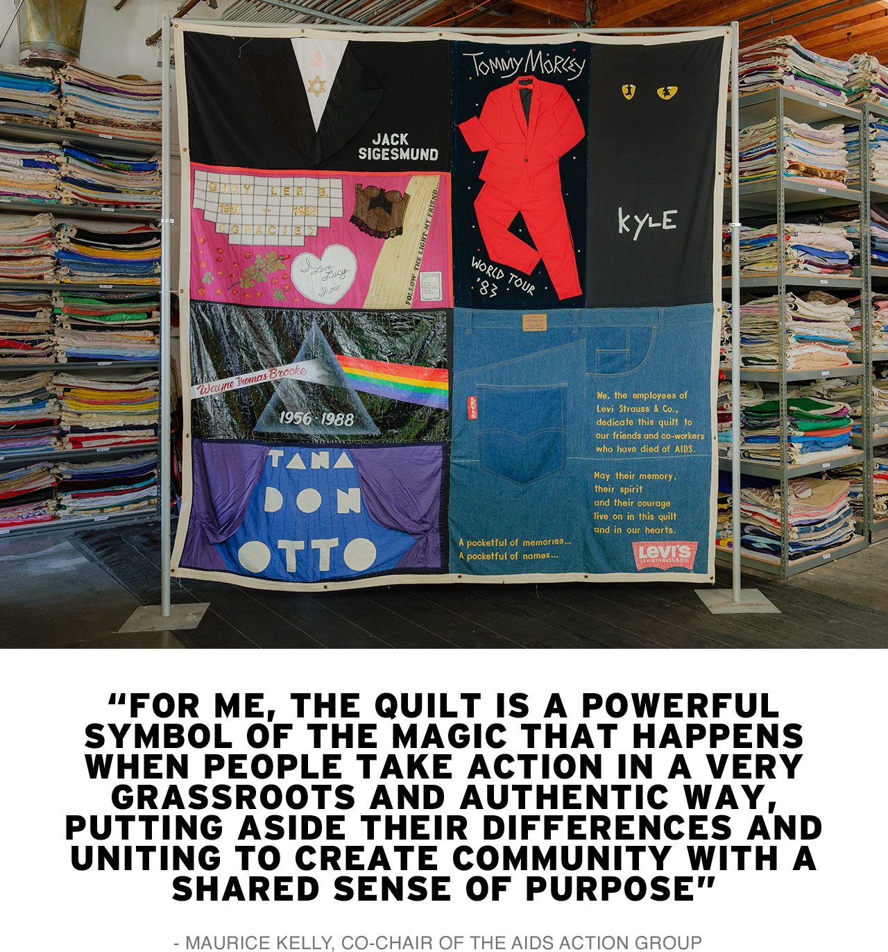 ...THE QUILT IS A POWERFUL SYMBOL OF THE MAGIC THAT HAPPENS WHEN PEOPLE TAKE ACTION IN ... AN AUTHENTIC WAY.