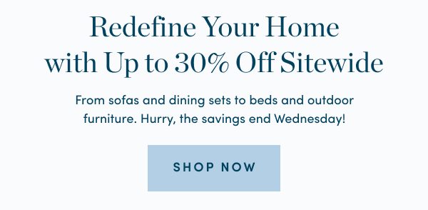 Up to 30 Percent Off Sitewide