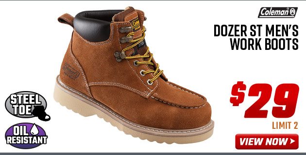 coleman dozer work boots