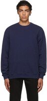 Navy Oversized Pullover Sweatshirt