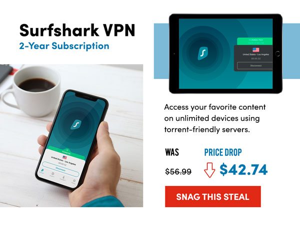 SurfShark VPN 2-yr Subscription | Snag This Steal