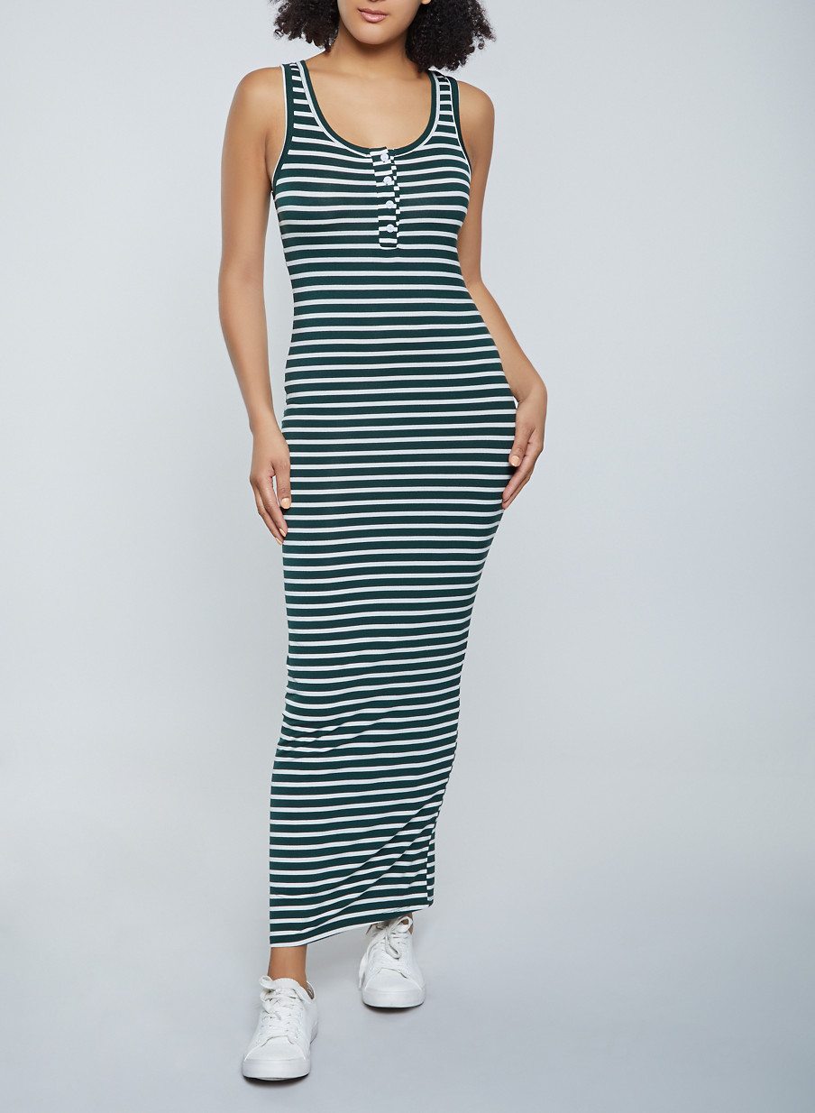 Tank Striped Maxi Dress