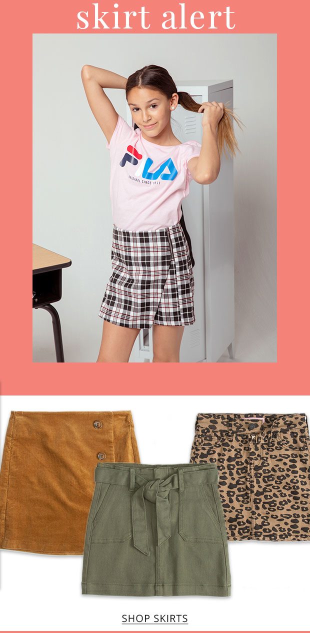 SKIRT ALERT - Shop Girls' Mini Skirts