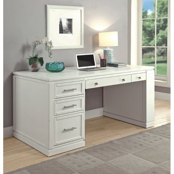 Cottage White 60 Inch Writing Desk