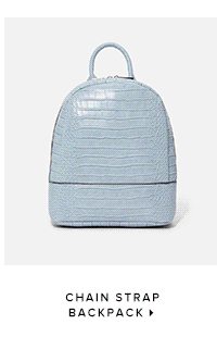 CHAIN STRAP BACKPACK